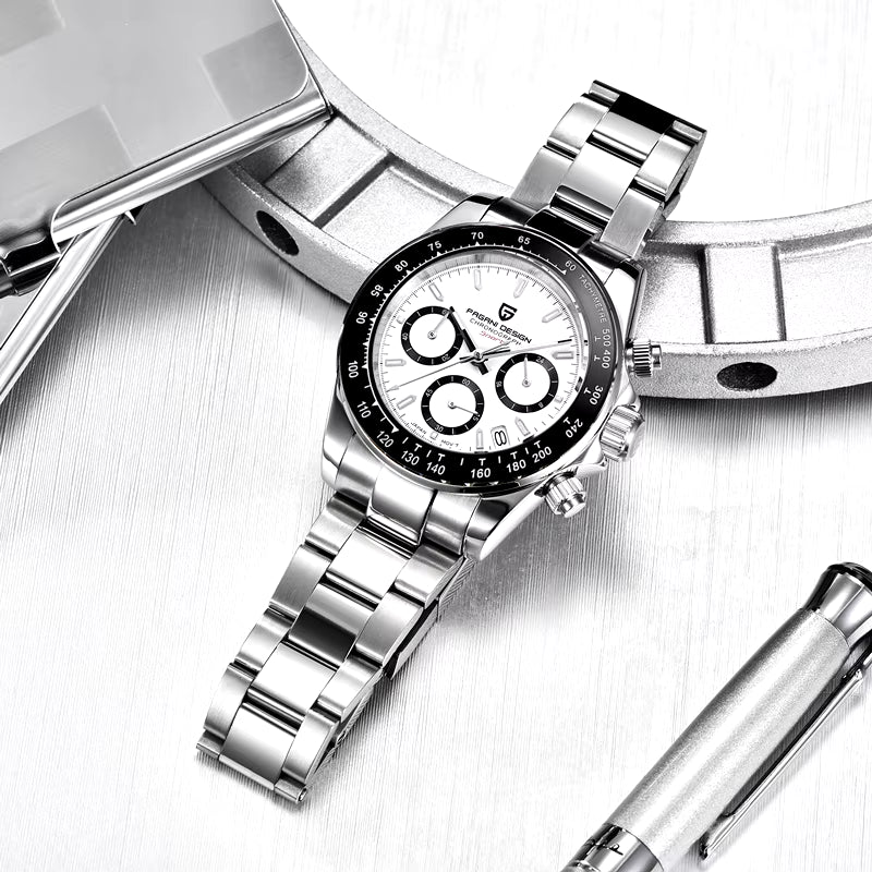 2026 New Men'S Watches Quartz Business Watch Mens Watches Top Brand Luxury Watch Men Chronograph VK63 Reloj Hombre